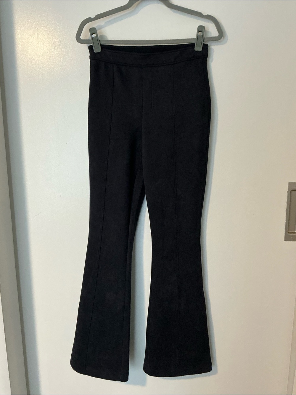 SPANX Faux- Suede Boot-Cut Flare Navy